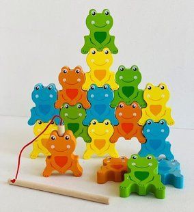 Деревянная игра 2в1 Рыбалка- Балансир