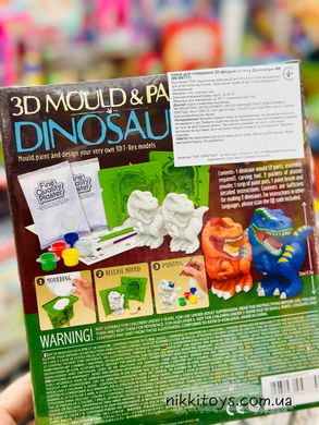 Набір для створення 3D-фігурок із гіпсу 4M Динозаври (00-04777)