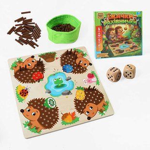 Дерев`яна настільна гра WToys "Їжачки-рахівнички"