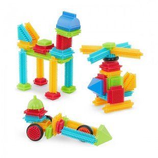 Конструктор гольчатий Battat Lite Bristle Blocks - Будівельник, 56 дет