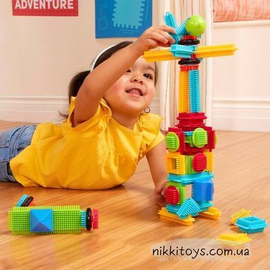 Конструктор игольчатый Battat Lite Bristle Blocks - Строитель, 56 дет