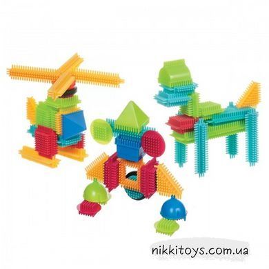 Конструктор игольчатый Battat Lite Bristle Blocks - Строитель, 56 дет