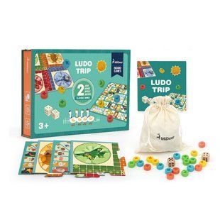 Настольная игра Ludo 2в1 Mideer Лудо