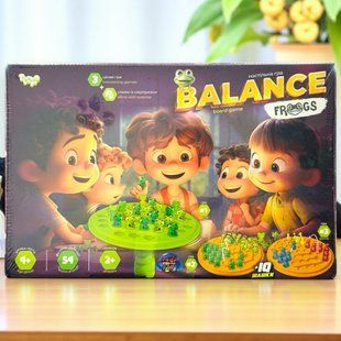 Розвиваюча настільна гра "Balance Frogs" велика, балансир +IQ-шашки