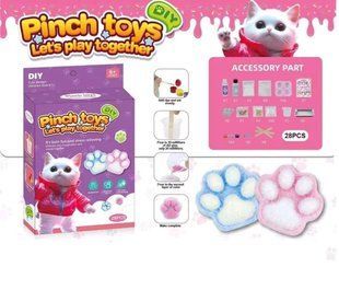 Набор для создания Сквишей Таба Лапок 4в1 Pinch toys творческий набор для детей Сделай сквиш сам 008-2