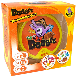 Настільна гра Dobble Animals | Доббль Тваринний світ. Asmodee