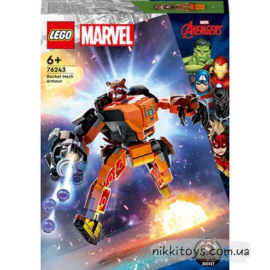 Конструктор LEGO Marvel Робоброня Єнота Ракети (76243)