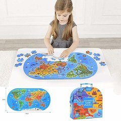 Пазл «Карта Мира» в чемодане 100дет