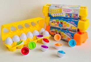 Игра Монтессори. "Matching Eggs" сортер