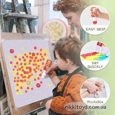 Точковий живопис Jar Melo 12 кольорів Dot Painting