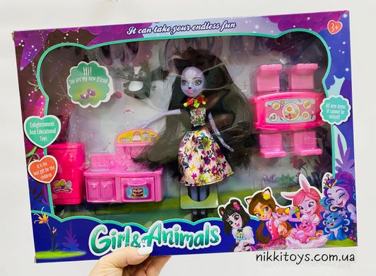 Кукла с набором кухонной мебели "Enchantimals"