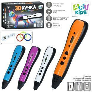 3D-ручка Limo Toy (PLA, 3 цвета, USB-кабель, 4 варианта)