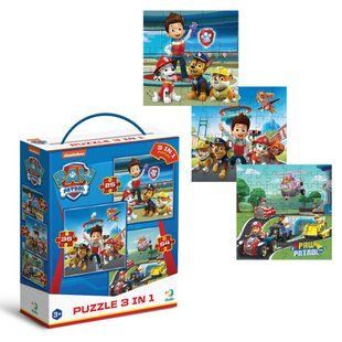 Пазл 3в1 Paw Patrol Готові до роботи