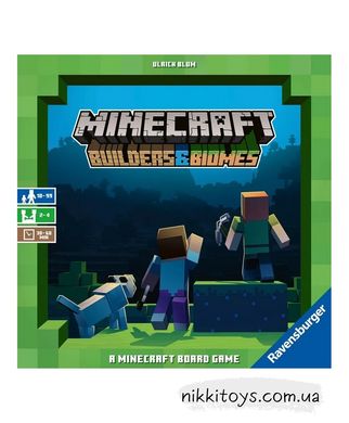 Minecraft: Builders & Biomes Strategy Board Game. Англійська версія