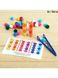 гра "Цветные бомбошки: сложи по образцу", сортировка с пинцетом, сортер по методике Монтессори 4316488