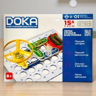 Конструктор електронний Doka Перші кроки в електроніці STEM