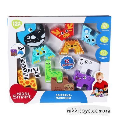 Обучающий игровой набор Kiddi Smart &ndash; Зверушки-пазлики