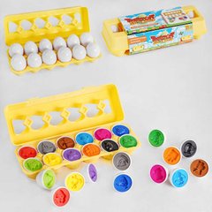 Транспорт 3D сортер "Яєчний лоток" Монтесорі "Matching Eggs" 59293