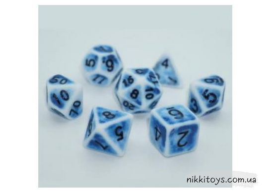 Набір кубиків (дайси) - Ancient 7 Dice Set - Blue