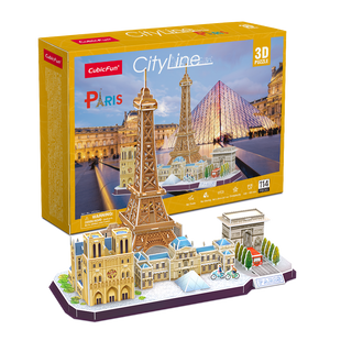 Конструктор 3D Cubic Fun City line Paris