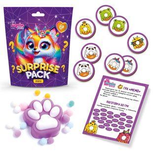 Набір із сюрпризами "Surprise Pack Mini 3" гра Мемо, сквіш