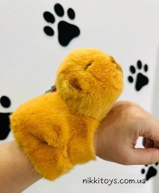 М'яка іграшка Капібара плюшевий браслет 17 см