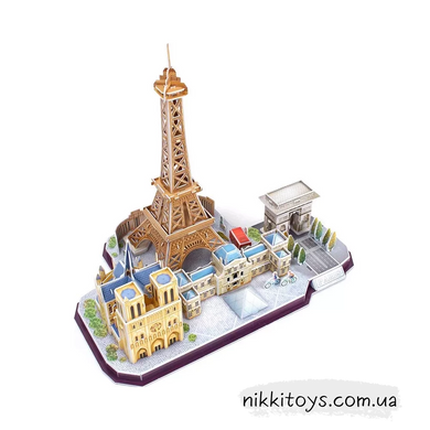 Конструктор 3D Cubic Fun City line Paris MC 254H