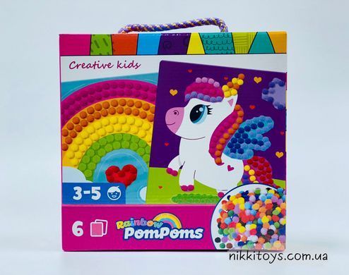 Набір для творчості Rainbow pompoms. Єдиноріг&raquo; VT 4433-05