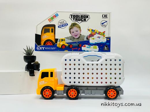 Игровой набор 3в1-плоские+объемные фигуры, машина-грузовик