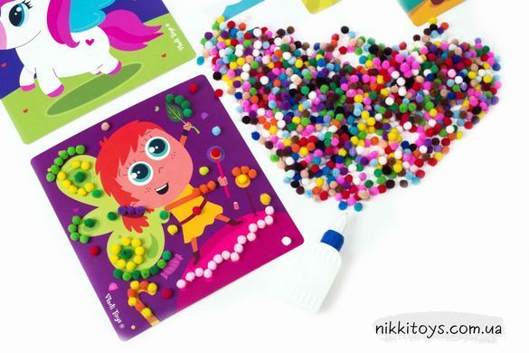 Набір для творчості Rainbow pompoms. Єдиноріг&raquo; VT 4433-05