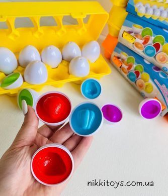 Овощи и фрукты 3D сортер &laquo;Яичный лоток&raquo; Matching Eggs Монтессори
