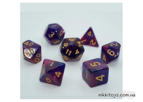 Набір кубиків  (дайси) - Galaxy 7 Dice Set - Light purple