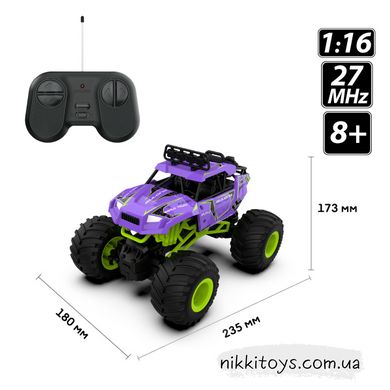 Автомобіль Sulong Toys Bigfoot Off-road з р/к – Violet (1:16, 27 МГц (MHz))