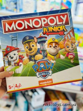 Настільна гра Hasbro Paw Patrol Monopoly Junior Монополія Щенячий патруль (укр)