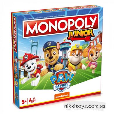 Настільна гра Hasbro Paw Patrol Monopoly Junior Монополія Щенячий патруль (укр)