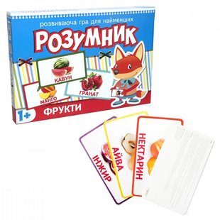 Гра  Маленький розумник серія фрукти Картки Домана