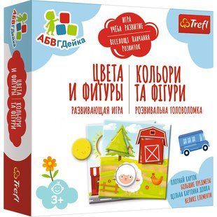 Настільна гра "Кольори та фігури" "АБВГДейка" Trefl