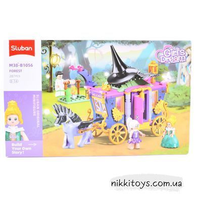 Конструктор SLUBAN "Girls Dream": Карета, 287 дет. M 38-B1056