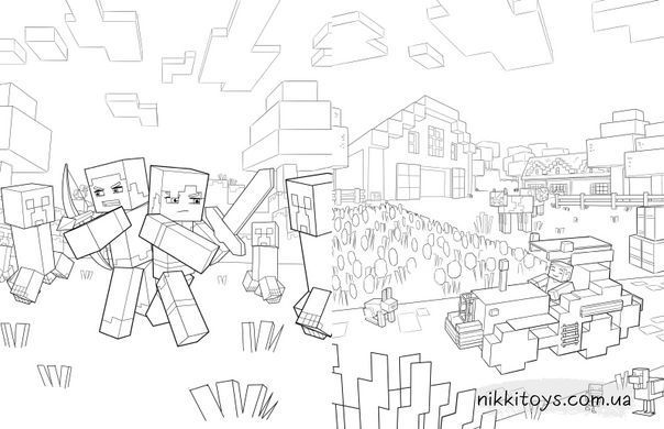 Minecraft Офіційна розмальовка пригод