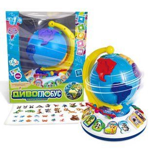 Чудо-глобус &laquo;WToys&raquo;, на украинском языке, 7 стихов, 7 песен, 10 сказок, ноты, цифры, сортер, подсветка