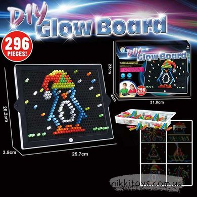 Лед Мозаика "Diy Glow Board" 296 деталей, подсветка YM 2215