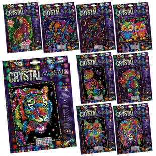Набор для творчества "CRYSTAL MOSAIC" Мозаика из кристаллов 10 видов