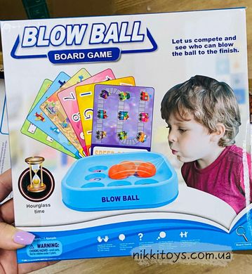 Настольная игра Дуй на мяч (Blow Ball Board Game) тренажер речевого дыхания