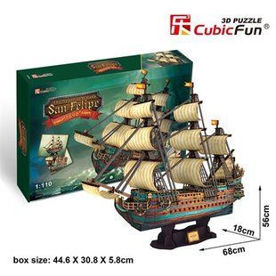 3D пазл Испанская Армада Сан Фелипе CubicFun