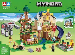 Конструктор Майнкрафт 495дет, 48*30*7 см Minecraft
