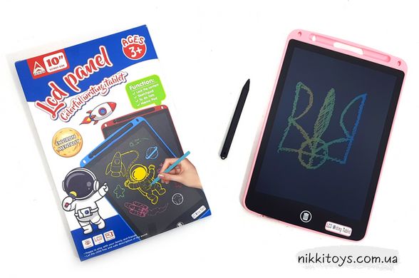 Планшет для малювання LCD Writing Tablet 10'' кольоровий 26*17*0,8см 1002C