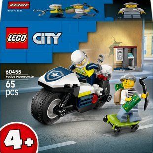 Конструктор LEGO City Погоня на полицейском мотоцикле (60455)
