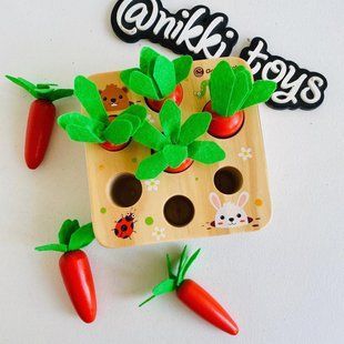 Игра Монтессори Морковки