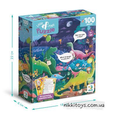 Пазл Віммельбух Look and Find Країна динозаврів 100 шт