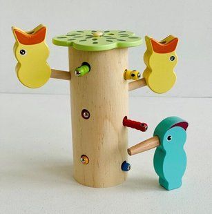 Магнитная игра Монтессори "Накорми Птенца"